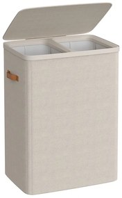 Songmics Kôš na bielizeň Daisy Beige 2x85l