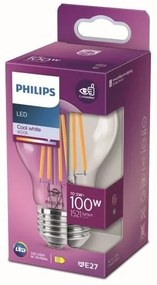 Philips 8718699762070 LED žiarovka classic 10,5W/100W 1521lm E27 4000K A60 filament