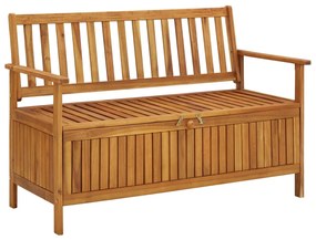 vidaXL Záhradná úložná lavica 120 cm, akáciový masív