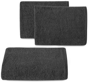 Klasický čierny bavlnený uterák TIANA1 Rozmer: 50 x 90 cm