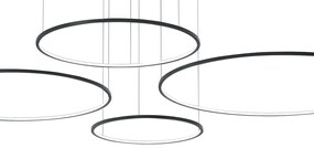 Závesné LED svietidlo Saturno, 4x LED 120w, 4000k, b