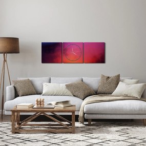 Obraz - sopka (s hodinami) (90x30 cm)