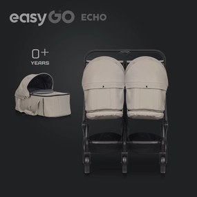 Súrodenecký kočík EasyGo Echo Savana Beige