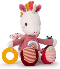 Lilliputiens – textilná hračka s aktivitami - jednorožec Lena