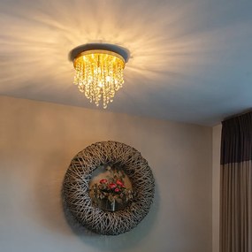 Klasické stropné svietidlo zlaté/mosadzné 35 cm - Medusa