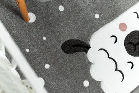 styldomova Detský sivý koberec PETIT Lama