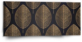 Sablio Obraz Zlaté listy - 110x50 cm