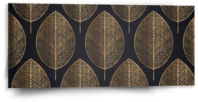 Sablio Obraz Zlaté listy - 110x50 cm