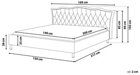 Manželská posteľ 140 cm MATH (s roštom) (čierna). Vlastná spoľahlivá doprava až k Vám domov. 1007351