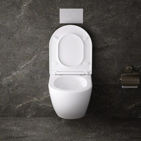 BPS-koupelny Závesná WC misa so SoftClose sedadlom HYD-4668, biela