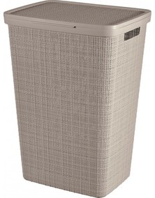 Curver Kôš na špinavú bielizeň Jute 58 l, taupe