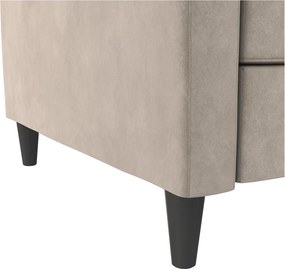 Svetlosivá zamatová pohovka 207 cm Celine – Støraa