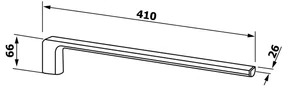 GEDY PI2213 Pirenei pevný držiak uterákov 41 cm, strieborná