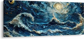Obraz - Maľba oblohy a mora (120x50 cm)