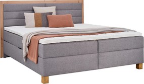 XXXLutz BOXSPRINGOVÁ POSTEĽ, 180/200 cm, sivá, dub artisan Carryhome - Postele - 000725002227