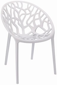 Dekorstudio Balkónové sedenie ALBERO biele - 2x stolička + 1x stôl