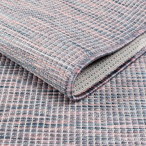 Dekorstudio Šnurkový koberec PALM 2778 - ružovomodrý Rozmer koberca: 80x150cm