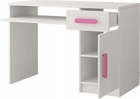 Písací stôl SCOUT - biely (viac variant)