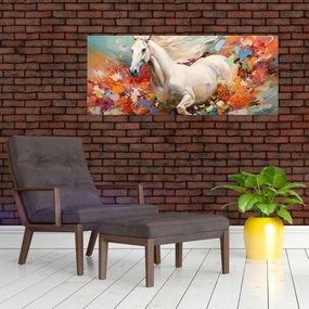 Obraz - Maľba koňa (120x50 cm)