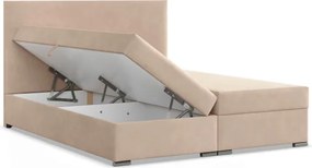 Manželská posteľ VICENZA Velvet 180×200 cm béžová