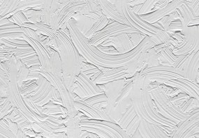 Fototapeta – Biele ťahy štetcom (147x102 cm)