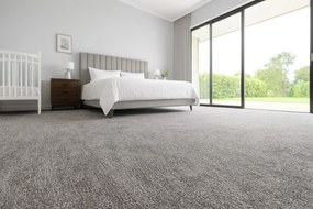 Spoltex, Koberec metráž Leon 39144 Šedý, na mieru, šíře 3m,4m, šedá, filc, chodba / predsieň