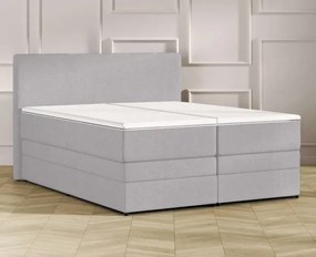 Kontinentálna posteľ Emma Premium boxspring 200x180 (typ II), sv. sivá (sawana 84)