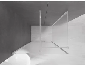 Mexen Velar, sprchový kút s posuvnými dverami 100 x 120 cm, 8mm sklo námraza, chrómová, 871-100-120-31-01
