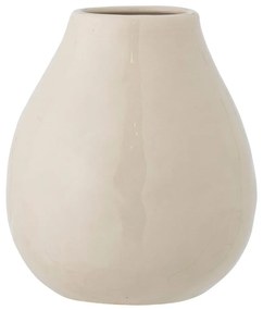 Krémová ručne maľovaná váza z kameniny (výška 17 cm) Taza – Bloomingville