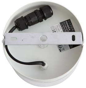 Moderné stropné svietidlo biele s čírym sklom - Puck