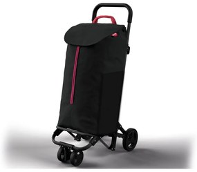 Čierny nákupný vozík Vileda Twin, 52 l