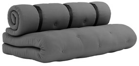 Tmavosivá rozkladacia pohovka vhodná do exteriéru Karup Design Design OUT™ Buckle Up Dark Grey