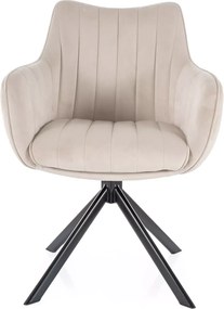 SI Azalia Velvet stolička svetlo béžová