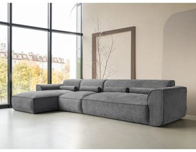 Sivá rohová pohovka (ľavý roh) Flex Felix – Miuform