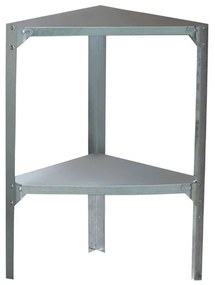 Regál G21 42 x 42 cm rohový, pre záhradné domčeky a skleníky 63900482