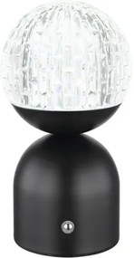 LED stolová lampa Globo 21007S JULSY 2,5 W 173lm 2700-6500K čierna dobíjacia