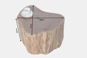 Príručný stolík PURE 30 cm masívne akáciové drevo
