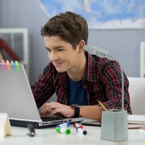 Rabalux 74244 - LED Stmievateľná stolná lampa ARVID LED/6W/230V 5000K modrá