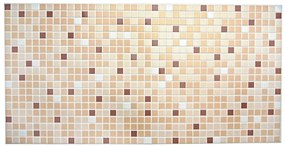 PVC 3D obkladový panel 96 x 48 cm - mozaika hnedá
