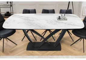 Rozkladací jedálenský stôl 45177 180/220/260 x 90cm White Ceramik  - Komfort-nábytok
