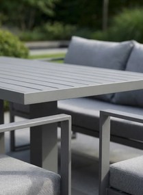 Priestranný záhradný set XL-NM-2011 - sivý + sivé vankúše