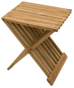 Deokork Záhradný odkládací stolík FLOW (teak)