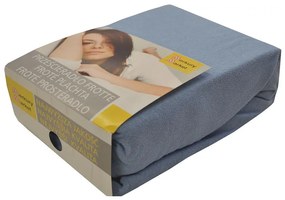 Froté plachta s gumkou 2,0/2,2 kol13 bledomodrá