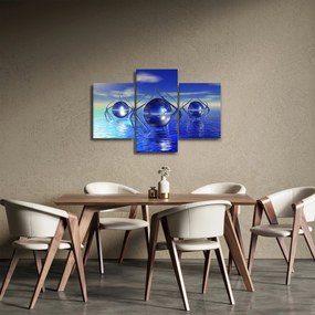 Obraz abstrakcie - voda (90x60 cm)