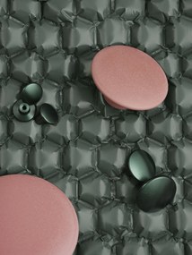 Nástenné háčiky Dots Metal tmavozelené 5 ks