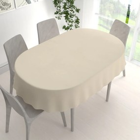 Biante Veľký dekoračný oválny obrus BKU-121 Latte 260x320 cm