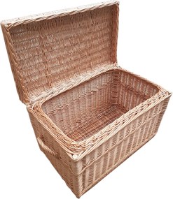 HRADIL H043 Prútená truhla 100 x 58 x 58 cm prírodná medová