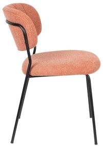 Jedálenské stoličky v súprave 2 ks v lososovej farbe Jolien - White Label