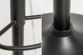 Barová stolička Portland 88-109cm horčicovo žltý zamat