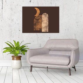 Obraz - Oranžové oblúky N⁰2 (70x50 cm)